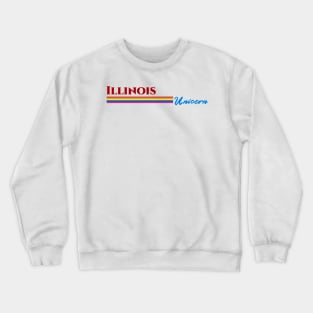 Illinois Unicorn Gift Crewneck Sweatshirt